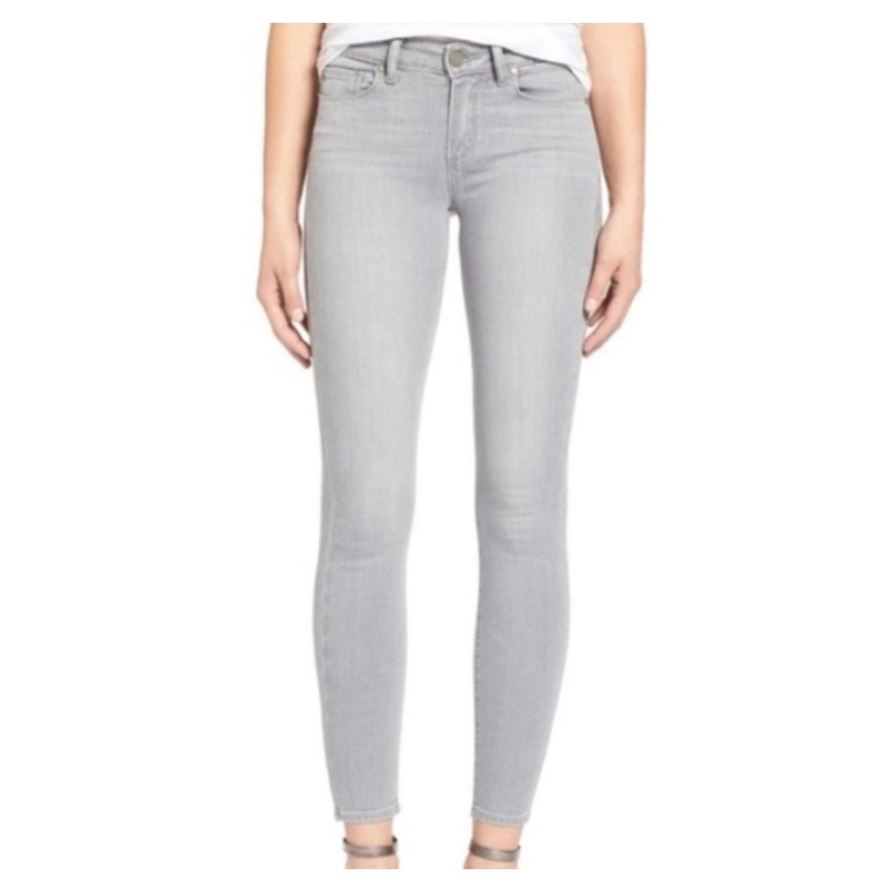 Nwt Paige Womens Vintage Faded Gravel Verdugo Ankle Jeans Size 26